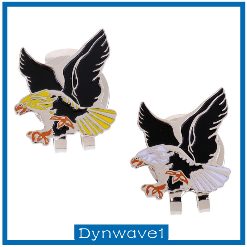 [DYNWAVE1] Cool Eagle Alloy Golf Ball Marker Magnetic with Hat Clip Golfer Gift Black