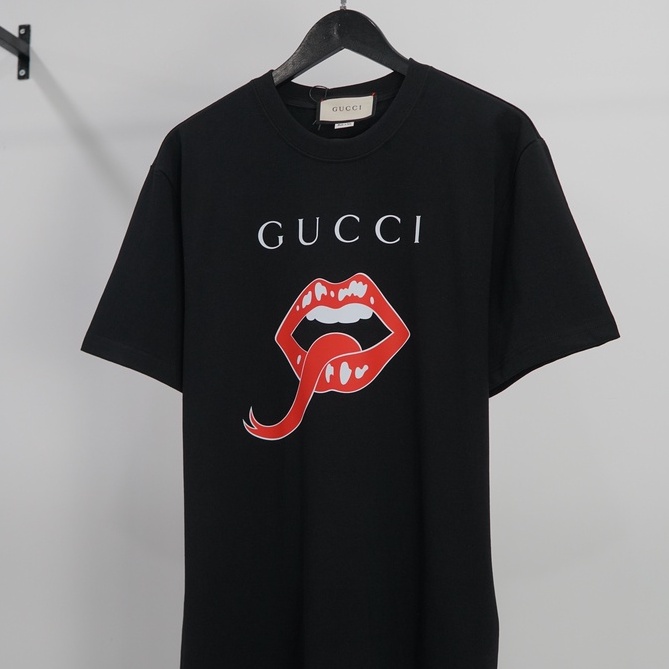 Áo thun unisex form rộng GC Mouth Print áo thun Cotton Organic  | THE BOX STUDIO