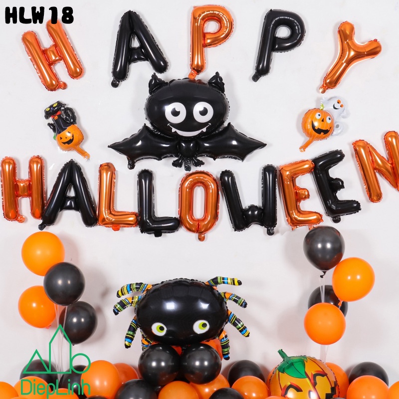 Set Bong Bóng Trang Trí Halloween
