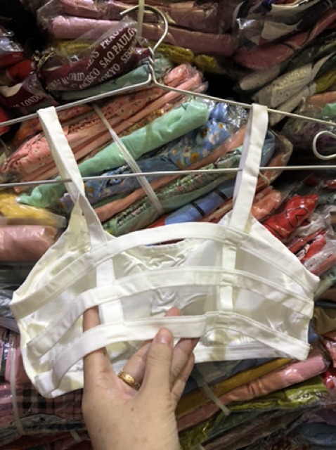 Áo lá học sinh có mút đệm 3 dây sau