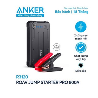 Bộ Pin sạc dự phòng kiêm kích bình ô tô ROAV Jump Starter Pro Anker Việt Nam bảo hành 18 Tháng