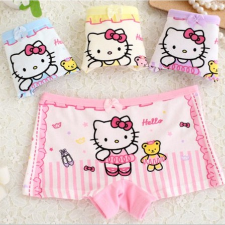 Quần chip đùi cotton cho bé 2019 hình Thỏ và Kitty | WebRaoVat - webraovat.net.vn