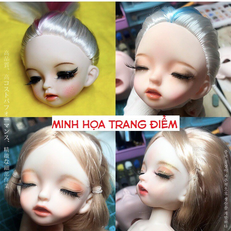 Búp bê nhắm mắt chưa trang điểm