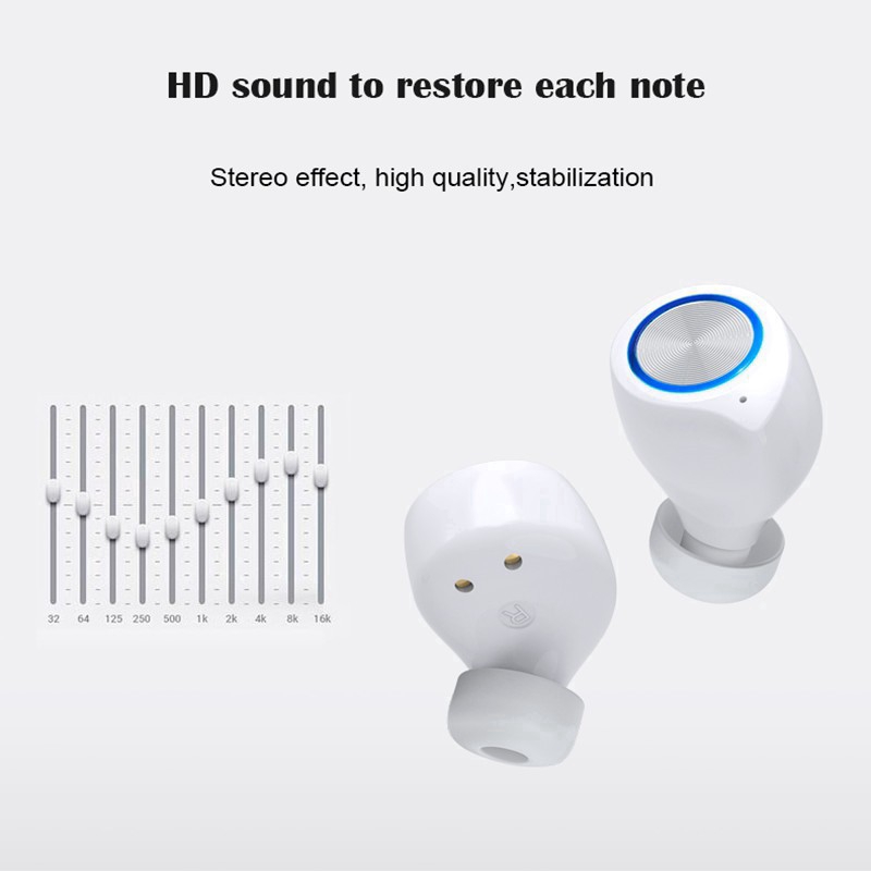 【Mới nhất】 Tai nghe Bluetooth nguyên bản 100% không dây cảm ứng không thấm nước Điều khiển chống nước