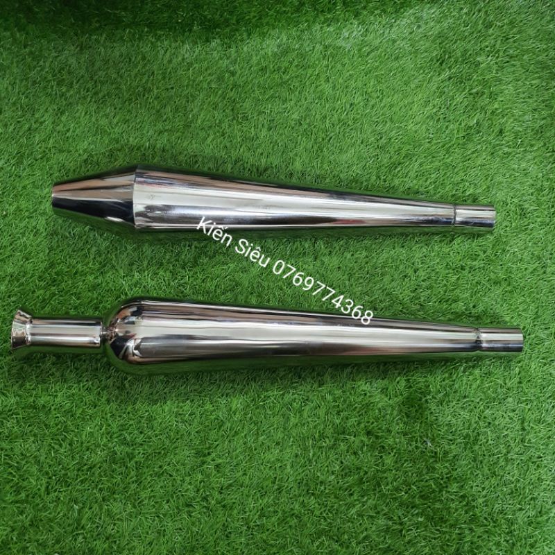 Lon pô chùy, pô bóng chày inox phù hợp GD110, GN125, Husky 125, CG125, Dealim125