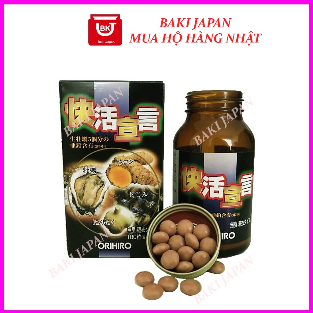 Tinh chất hàu tỏi nghệ Orihiro Nhật Bản 180 viên