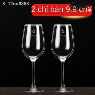 [Ảnh thật/Sẵn]◑◎2 miếng thủy tinh rượu vang đỏ không chì