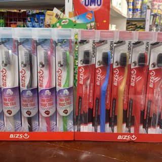 Bàn Chải Đanhs Răng Bizs+ Tinh Chất Ngọc Trai/Carbon Siêu Mềm