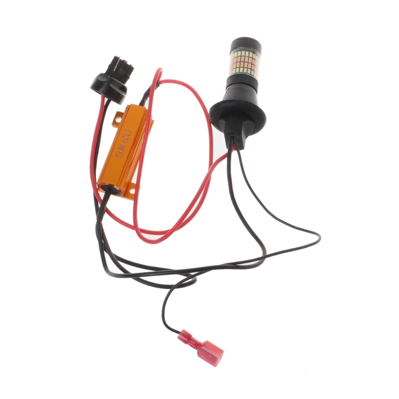 Set 2 Đèn LED T20 7440 96-LED 3014 50W Ánh Sáng Trắng Dành Cho Ô Tô