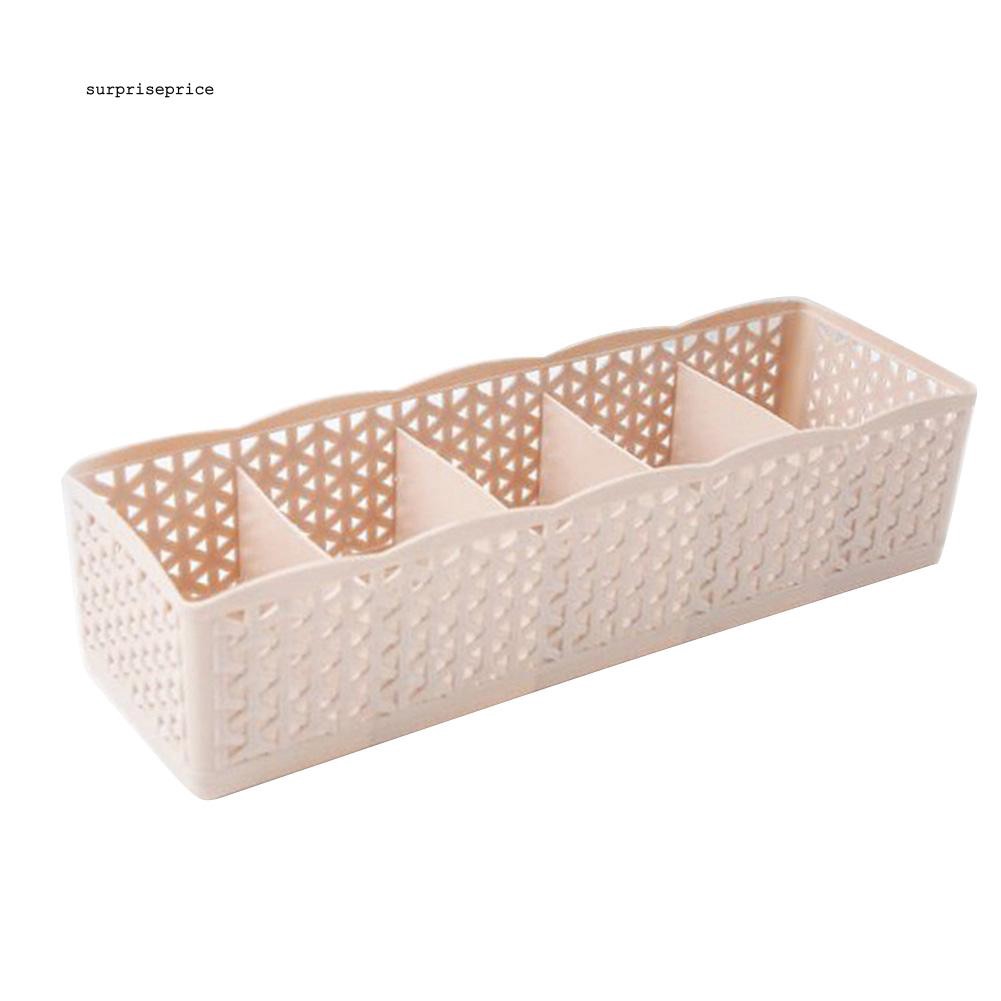 Khay nhựa nhiều ngăn đựng vớ / đồ lót đa năng tiện lợi