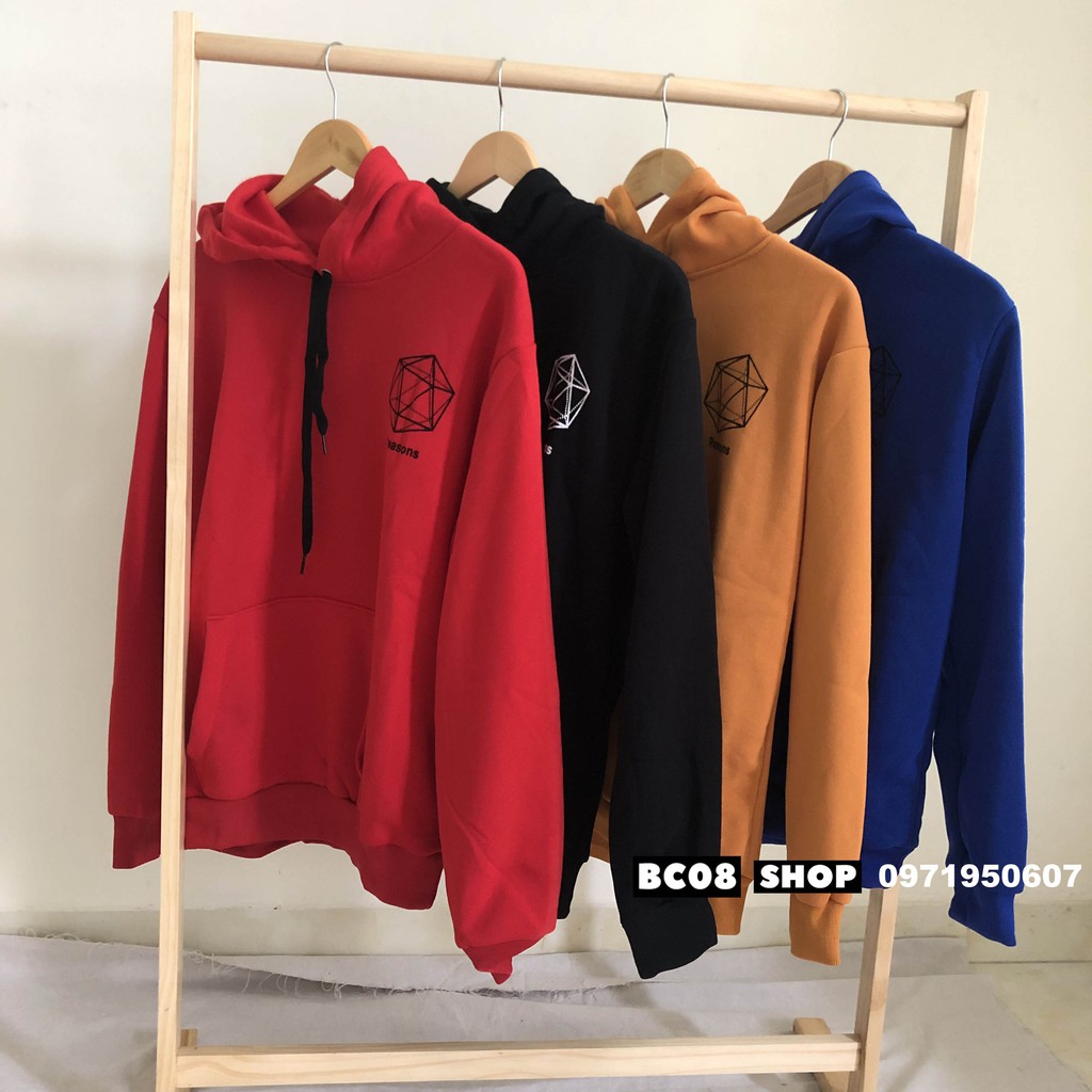 Áo Khoác Nỉ Hoodie Nam Nữ Ulzzang mũ 2 lớp Basic | BigBuy360 - bigbuy360.vn