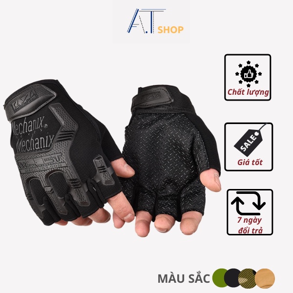 Găng tay nam nữ tập Gym tập tạ, thể thao chuyên nghiệp Mechanix Mpact mềm mịn co dãn ( MP2 )