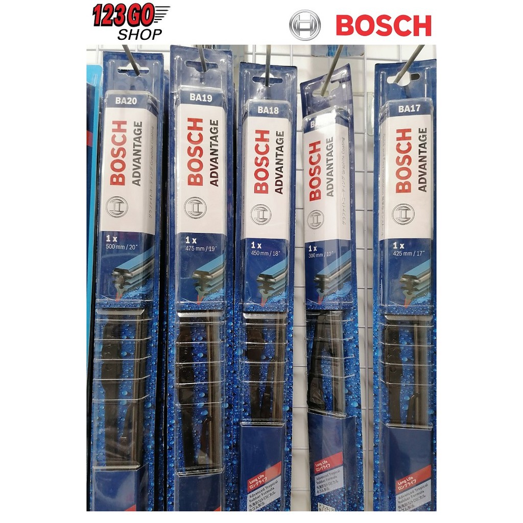 [GẠT MƯA] Cần gạt nước thanh sắt Bosch Advantage từ 12 inch (300mm) đến 28 inch (700mm)-123GO Shop