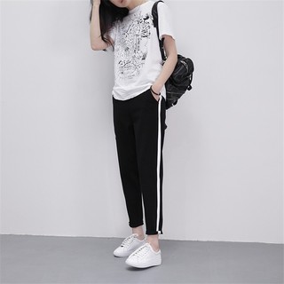 [Có Bigsize] Quần Legging Chất Cotton (1 sọc, 2 sọc, 3 sọc) Dáng Thể Thao Thoitrangmoon