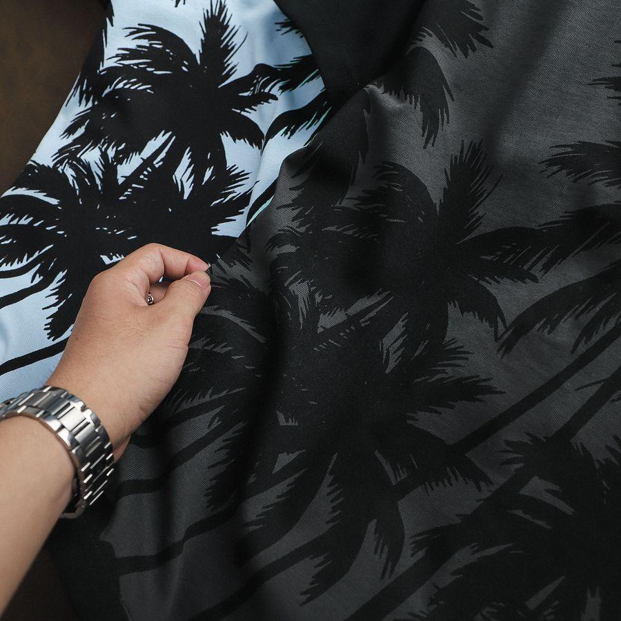 Áo Thun Raglan Palm Chính Hãng Fapas Họa Tiết Cây Dừa Trẻ Trung Chất Liệu Cotton Thoáng Mát