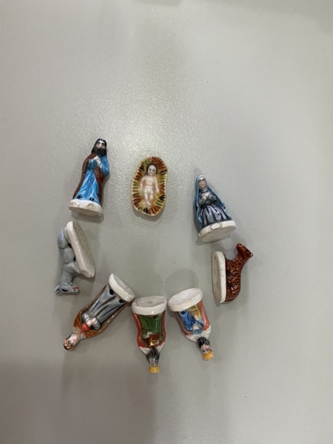 182. Bộ Noel gốm sứ tí hon 1cm