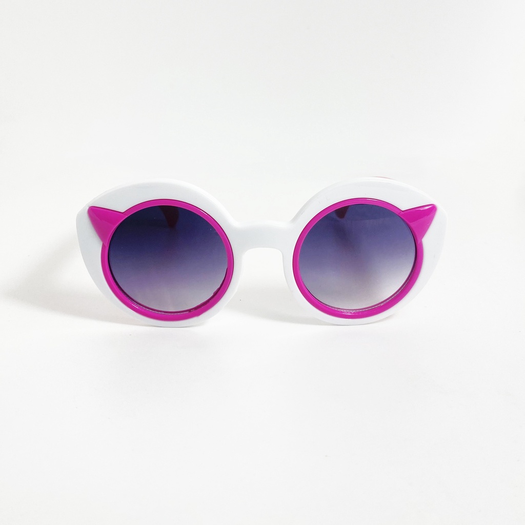 Kính mát trẻ em cao cấp Jun Secret gọng nhựa, kiểu kính hoạt tiết hoạt hình đáng yêu dành cho bé từ 1 đến 5 tuổi JS60A24