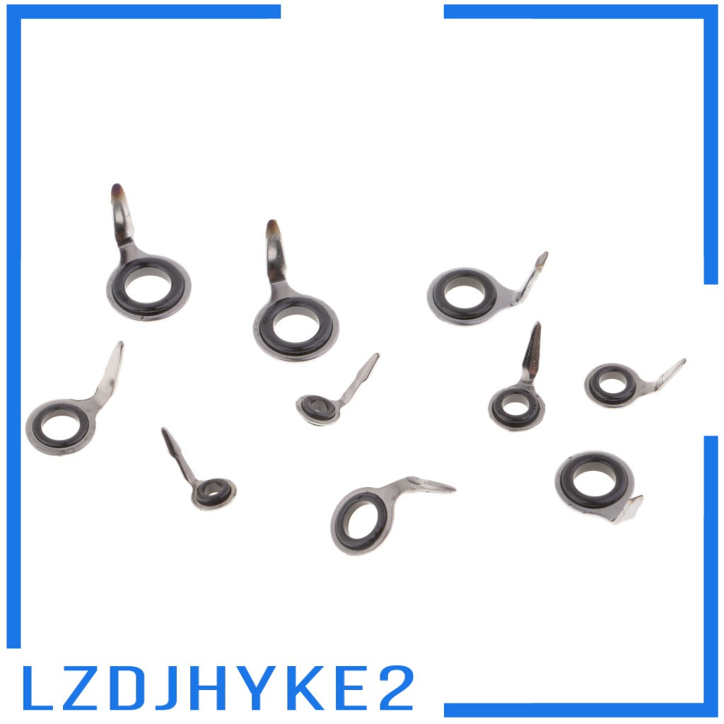 Set 10 Vòng Dẫn Cần Câu Cá Bằng Thép Không Gỉ 304 Cao Cấp lzdjhyke2