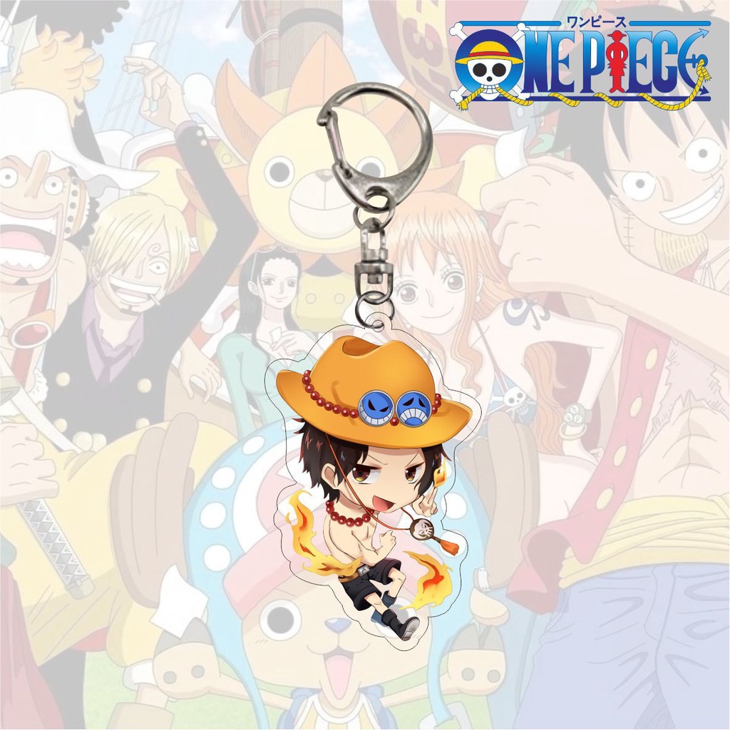 Móc khóa in hình nhân vật zozo Boa Hancock ace nami Luffy Sanji one piece Vua Hải Tặc