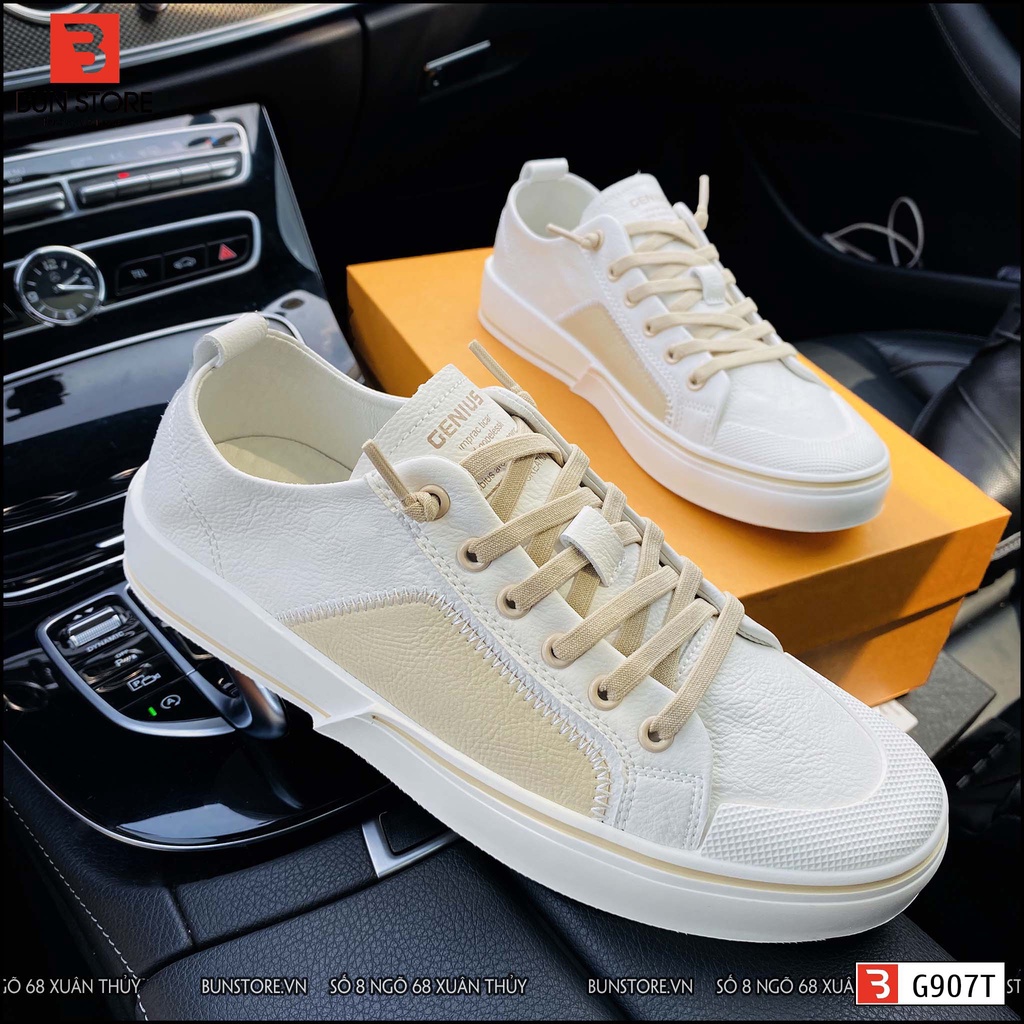 Giày Nam cao cấp Bun Store - Giày da Nam đẹp Sneaker thời trang sang xịn G907T