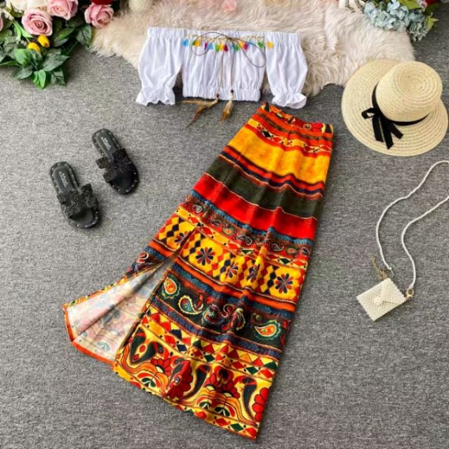 SÉT ÁO, VÁY MAXI  PHONG CÁCH BOHO VINTAGE