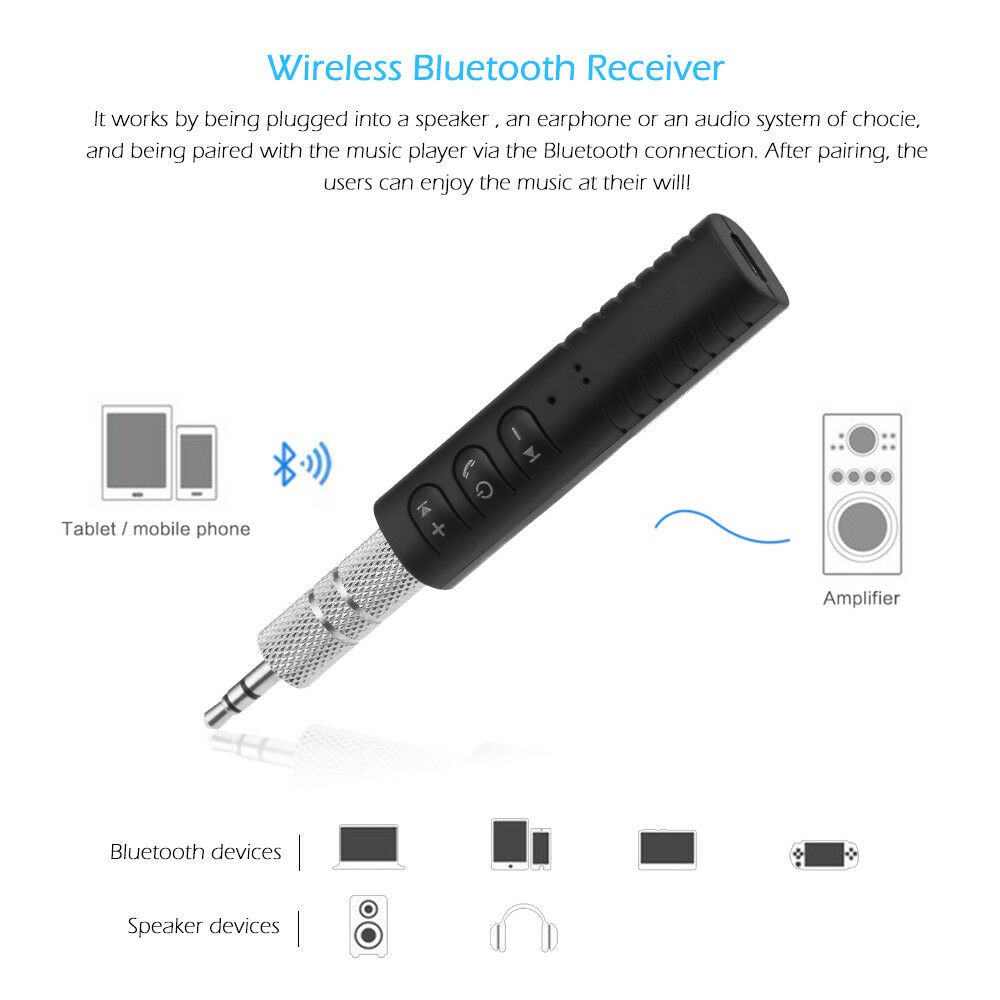 Thiết bị kết nối điện thoại thông qua Bluetooth B09 cắm giắc AUX nhỏ gọn, giúp xế yêu thêm hiện đại, phong cách