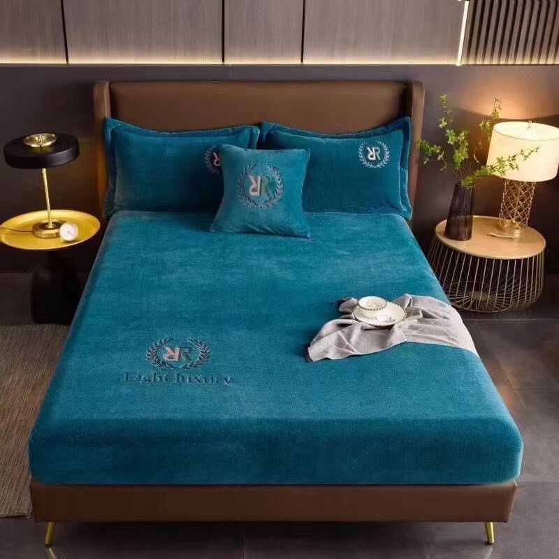 Sét ga gối nỉ nhung thêu mẫu mới năm về đủ size