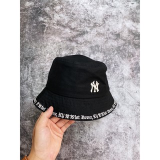 | Ảnh Thật | Mũ Bucket N.Y Đen + Be