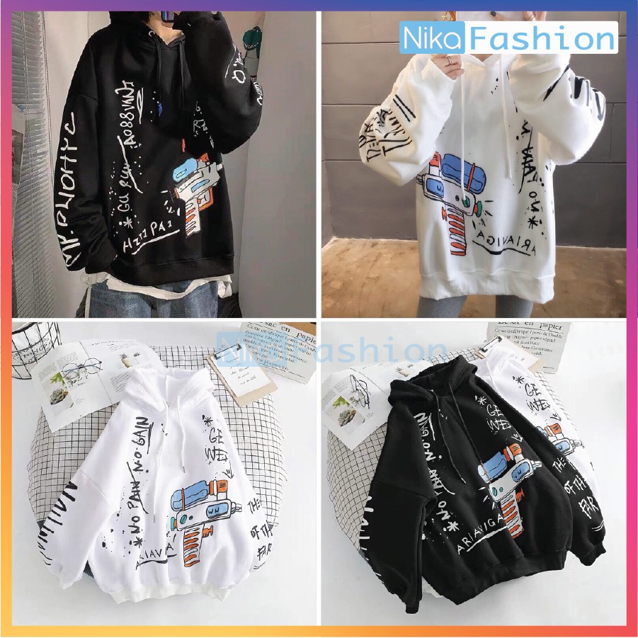 Áo Hoodie Nón Unisex Nam Nữ Chất Vải Nỉ Freesize 1 kích cỡ Form Dáng Rộng Dưới 65kg Mặc Đẹp S.U.N.G.N.U.O.C