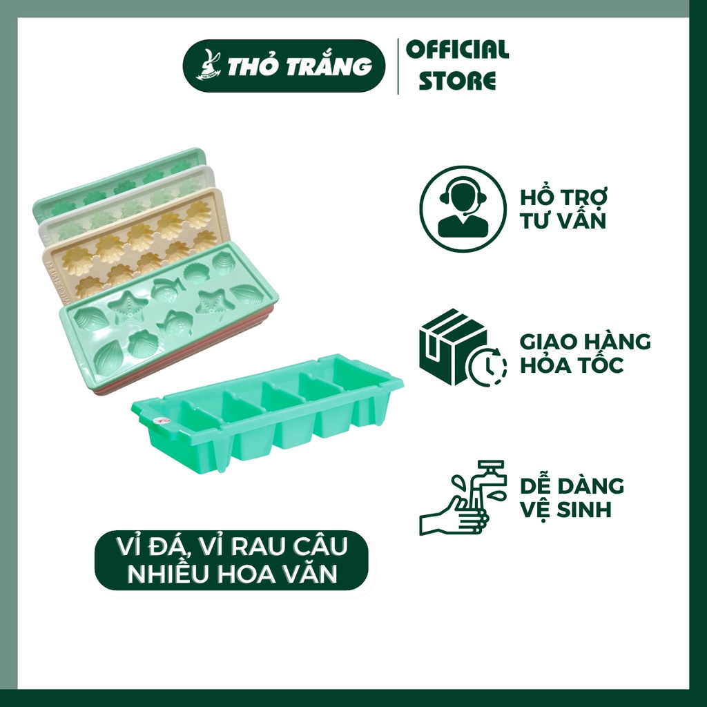 Khay đá, vỉ làm đá, rau câu nhiều hoa văn đa dạng size (Nhiều mẫu)