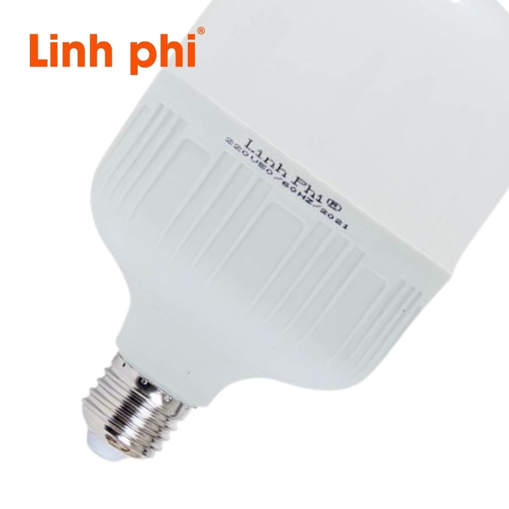 Bóng Đèn Led Bulb Trụ Nhựa LINH PHI Siêu Tiết Kiệm Điện Năng, Led Buld Trụ Ánh Sáng Thực