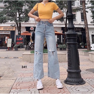Quần Baggy JEANS ống suông cực đẹp
