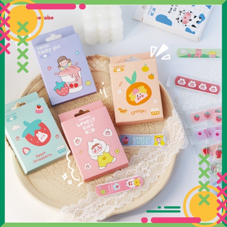 Băng keo cá nhân urgo hình họa tiết cute dễ thương,1 hộp 20 miếng ơ gâu dán vết thương ít thấm nước, keo dán chắc.