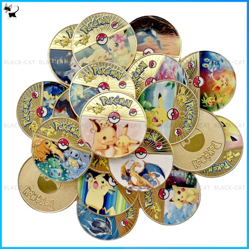 Đồng Xu Kỉ Niệm 25 Năm 2022 Nhân Vật Hoạt Hình Pokemon