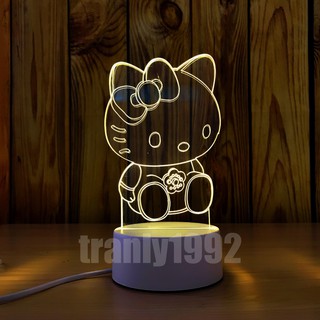 Đèn ngủ Hello Kitty đèn trang trí, quà tặng sinh nhật độc đáo