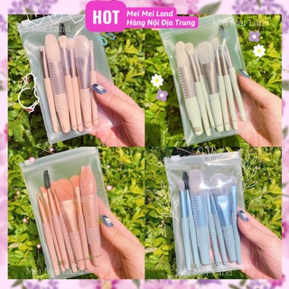 Bộ Cọ Trang Điểm 8 Cây Make Up Cá Nhân Tặng Kèm Túi Zip