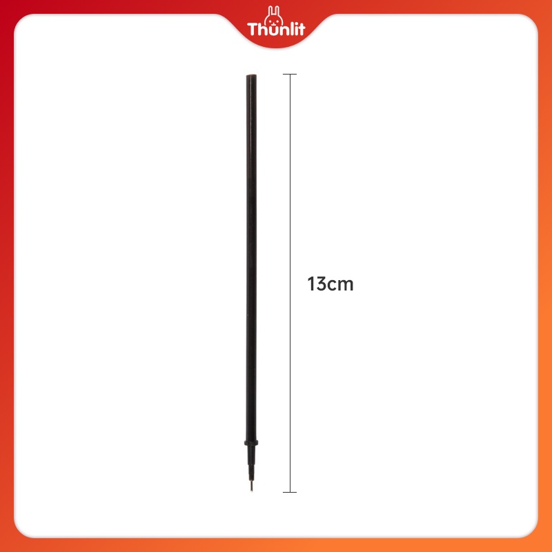 Set 10 ruột bút mực đen Thunlit ngòi 0.5mm có thể xóa được tiện dụng