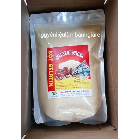 BỘT GELATIN 1KG  THỔ NHĨ KỲ làm kẹo dẻo,pudding,sữa chua dẻo,chè khúc bạch...siêu ngon😋