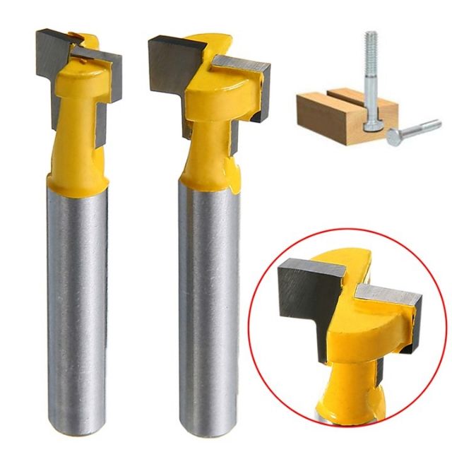 Mũi Phay Gỗ Hình Chữ T 1/4 Inch 6mm - Mũi soi gỗ móc rãnh lỗ khóa