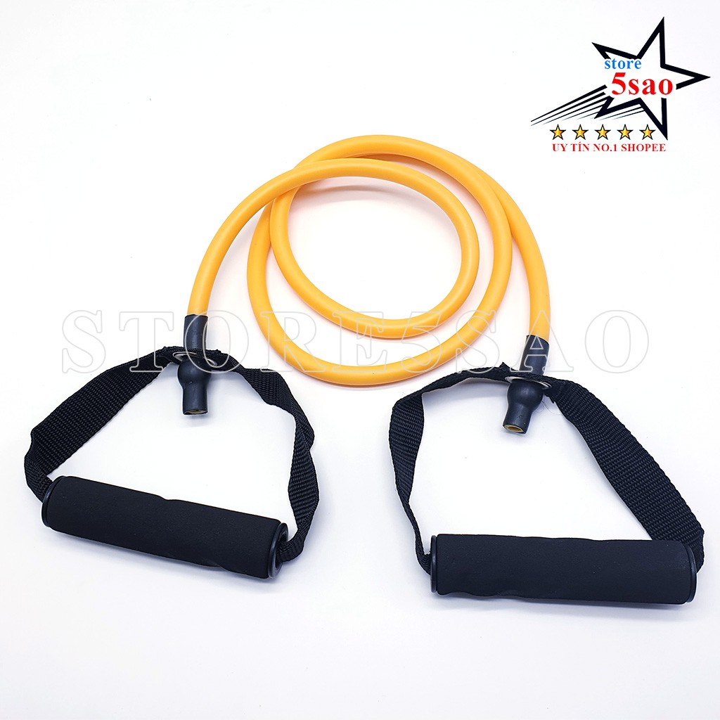 Dây kéo đàn hồi 12 - 16 LB ❤️ FREESHIP ❤️ Dây ngũ sắc tập gym màu vàng