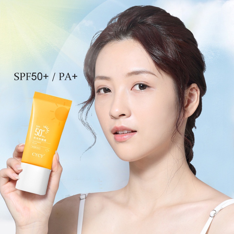 CYCY SPF50 + kem chống nắng mạnh mẽ, làm mới và dưỡng ẩm, chống tia cực tím （60G）(CYCY-FS-1)