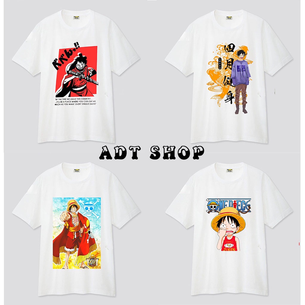 mẫu áo thun ONE PIECE Monkey D. Luffy vải thun chất lượng in hình chìm sắc nét giá rẻ tại shop