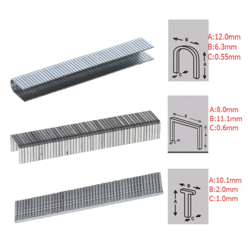 Set 1000 ghim bấm hình chữ T cỡ 10.1x2mm chuyên dụng cho súng bắn ghim
