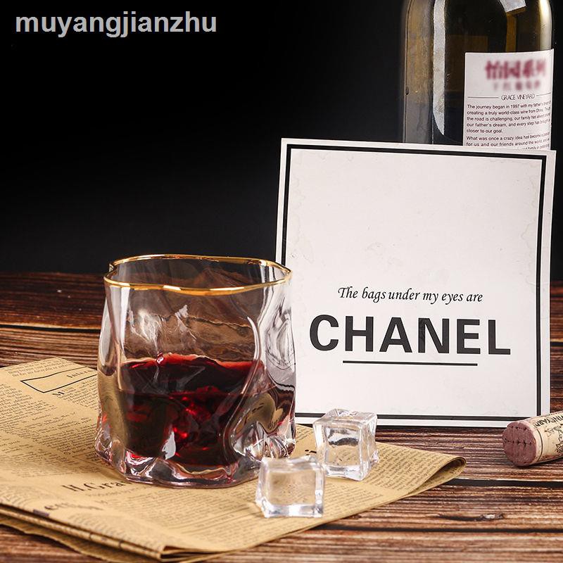 Ly Thủy Tinh Uống Rượu Whiskey Màu Sắc Độc Đáo Phong Cách Châu Âu