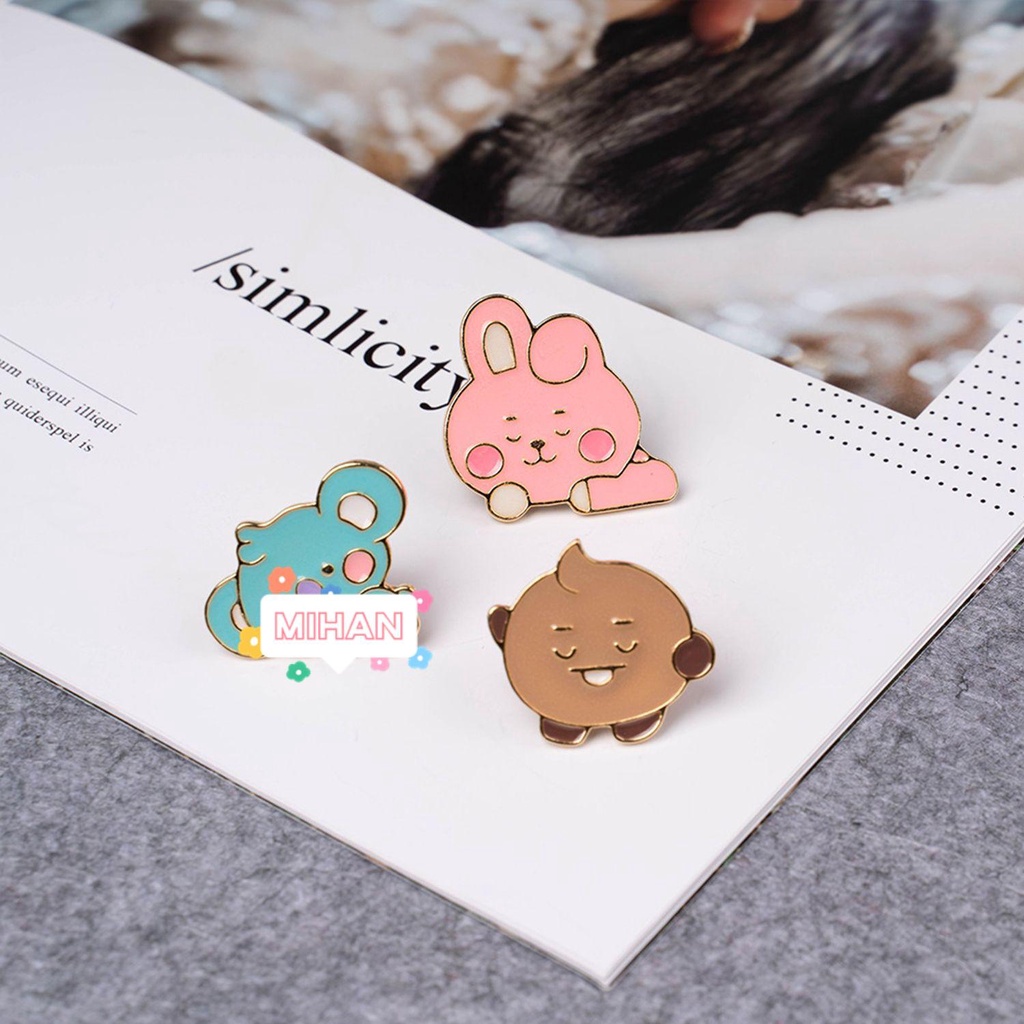 Ghim Cài Áo Hình Tên Các Thành Viên Nhóm Nhạc BTS MIHAN1