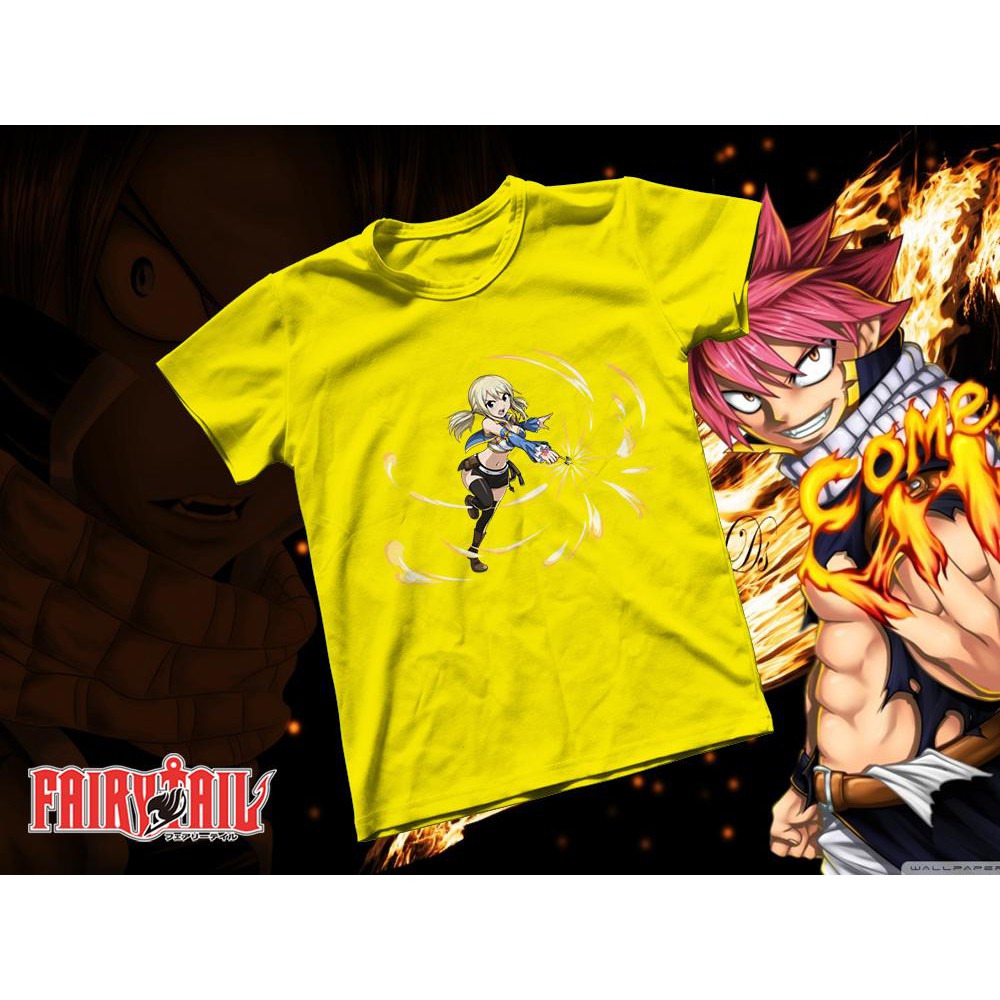 Áo thun Cotton Unisex - Anime - Fairy tail - Triệu hồi sư Lucy