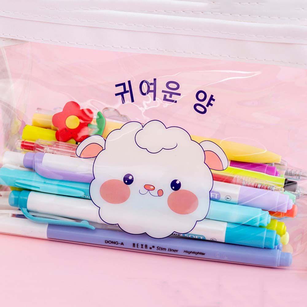 Bóp Viết Trong Suốt Phong Cách Hàn Quốc Dễ Thương