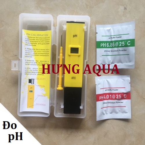 Bút đo pH, bút đo độ pH bể cá, pH meter pen kết quả nhanh và chính xác, Bộ đôi dung dịch tăng-giảm pH