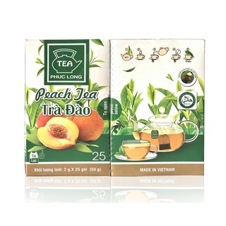 TRÀ ĐÀO PHÚC LONG TÚI LỌC 25 GÓI X 2GR