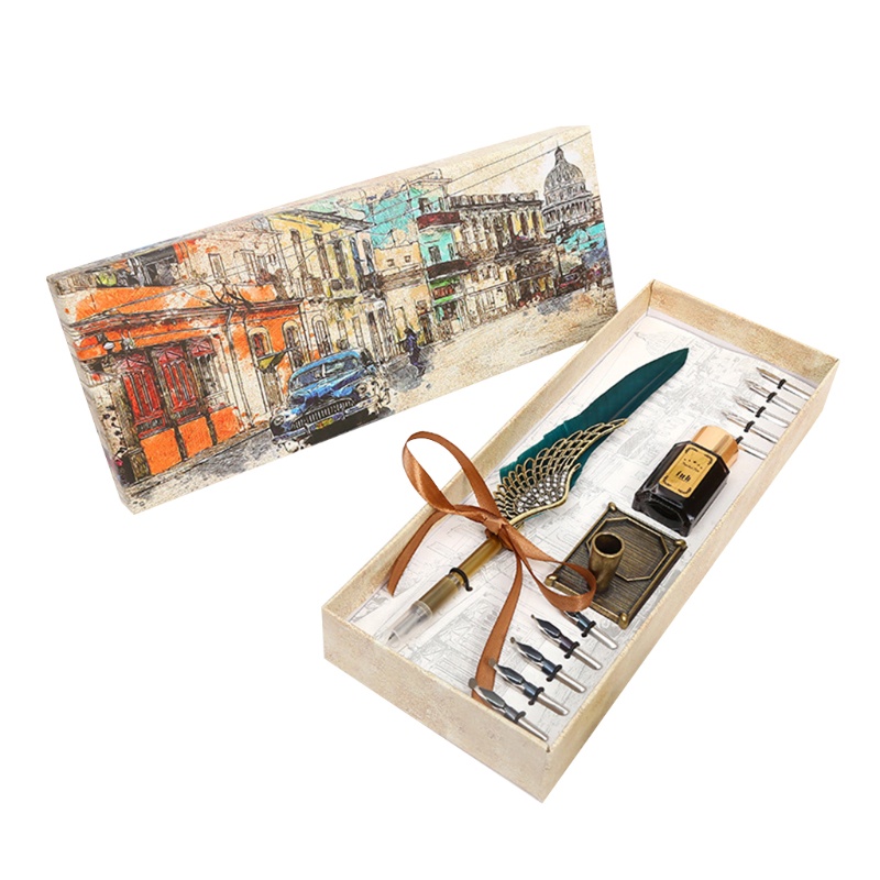 Set 10 Nắp Đậy Bút Mực Kiểu Retro Tiện Dụng